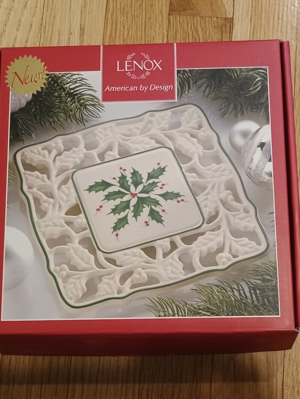 Lenox American By Design Holiday Christmas Pierced Trivet NIB